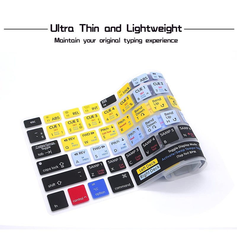 HRH Serato Scratch Live Functional Shortcuts Hotkey Silicone Keyboard Cover Skin for MacBook Air 13,for MacBook Pro13/15/17 (with or w/Out Retina Display,2015 or Older Version),for iMac Older - Image 4